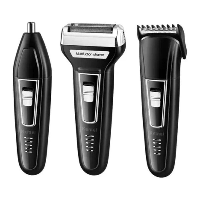 Máquina de barbear 3 em 1 nariz barba e corpo