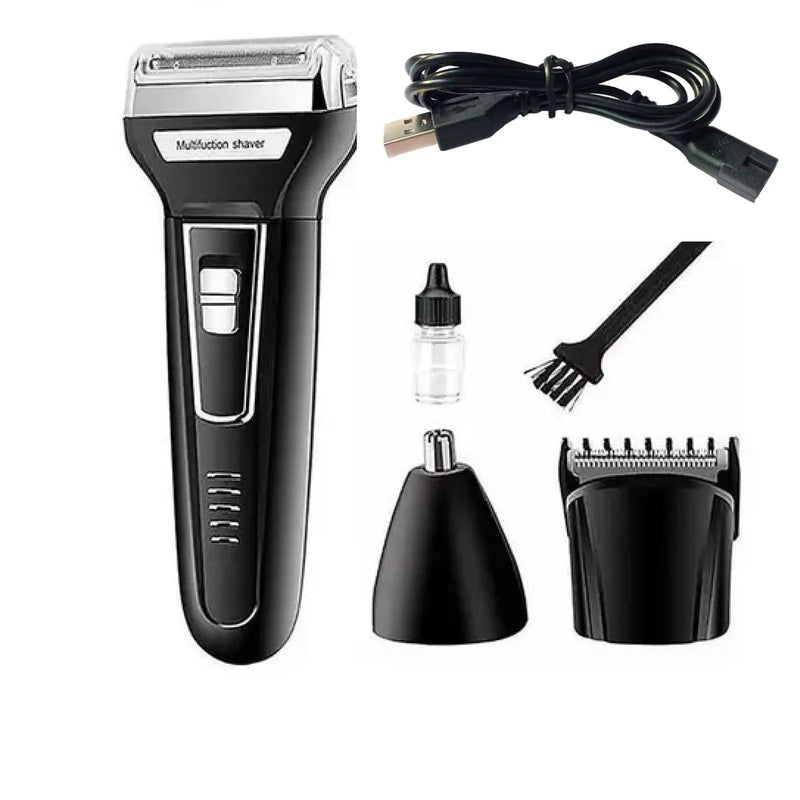 Máquina de barbear 3 em 1 nariz barba e corpo