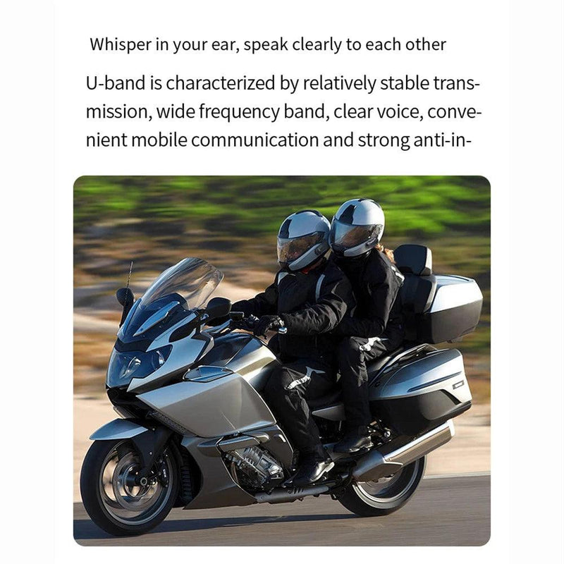 1/2 pçs bluetooth capacete da motocicleta interfone fone de ouvido para 2 piloto intercomunicador moto sem fio redução ruído