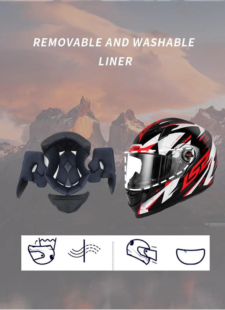 Capacete ls2 da motocicleta