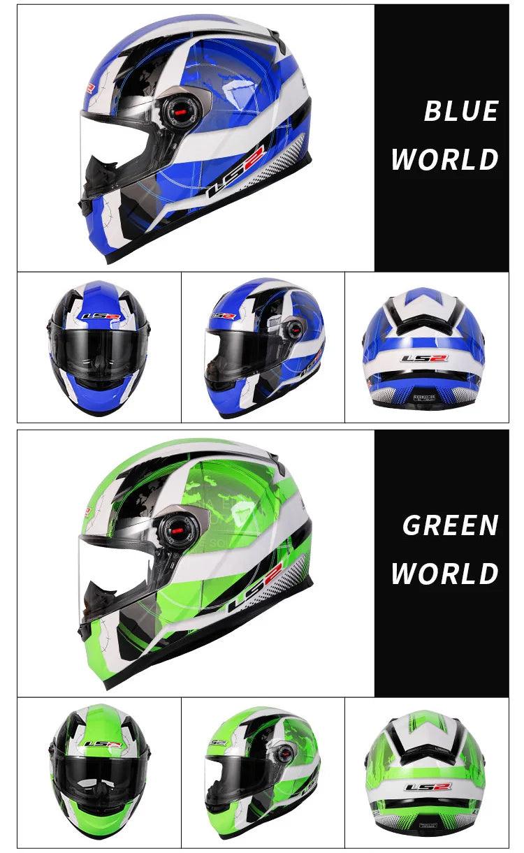 Capacete ls2 da motocicleta