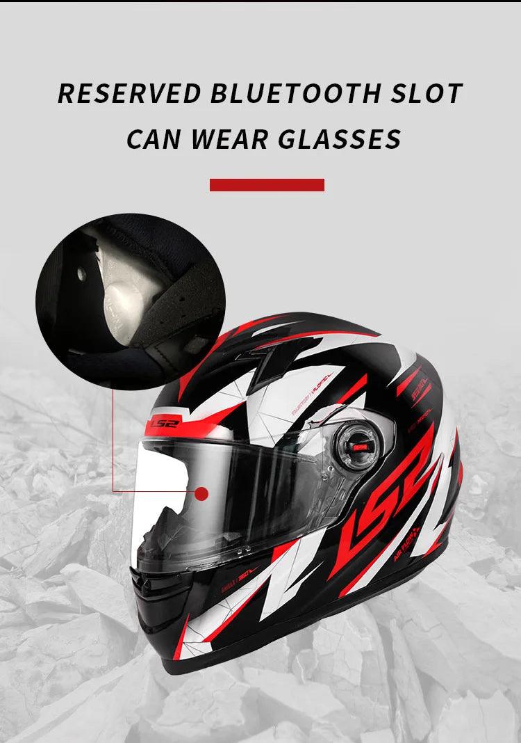 Capacete ls2 da motocicleta