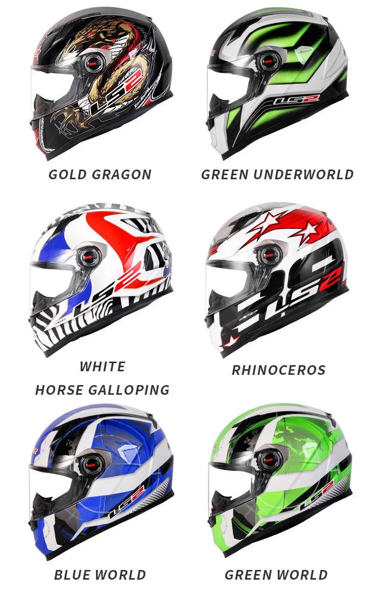 Capacete ls2 da motocicleta