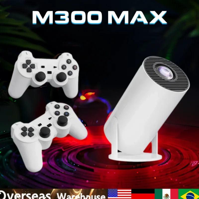 M300 MAX Retro Consoles de videogame Projetor doméstico 720P Android11 Sistema Mini projetor inteligente portátil 64GB M300 Max presentes